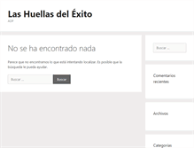 Tablet Screenshot of lashuellasdelexito.com